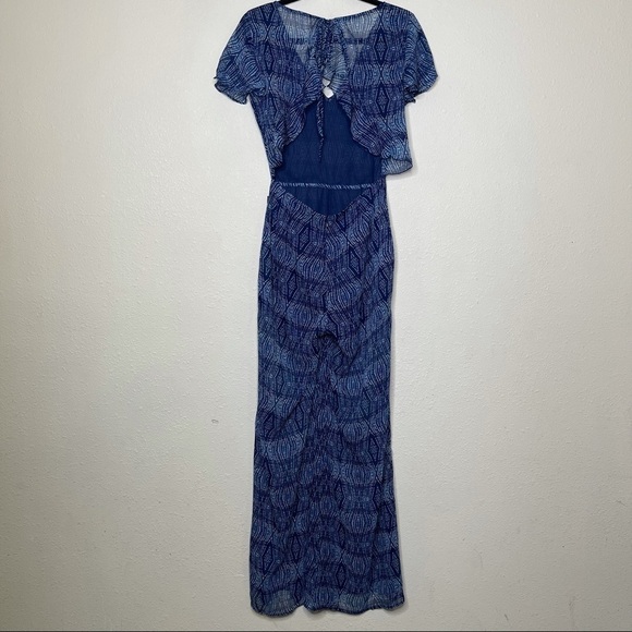 Volcom Midnight Blue Hijack Love Ruffle Jumpsuit - Picture 4 of 11
